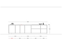 Nobilia structura noten milano olijf lak eiland - afbeelding 11 van  27