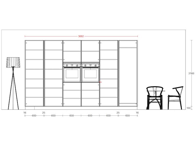 Nobilia structura noten milano olijf lak eiland - afbeelding 8 van  19