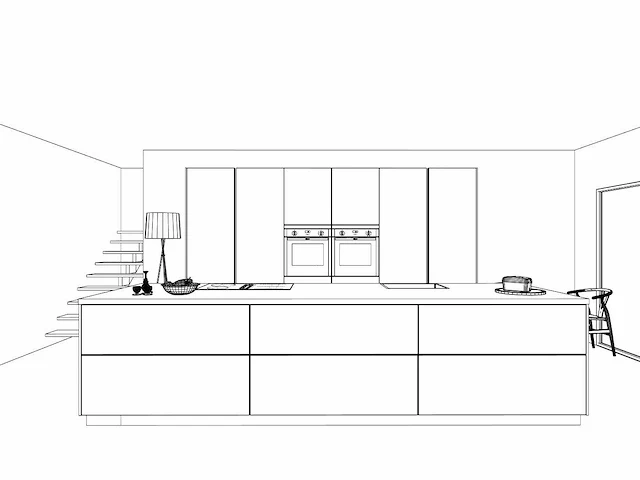 Nobilia structura noten milano olijf lak eiland - afbeelding 25 van  29