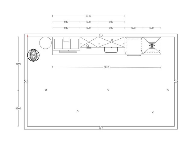 Nobilia touch alpin mat wit recht keuken - afbeelding 2 van  23