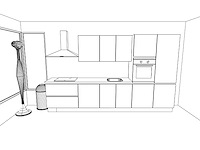 Nobilia touch alpin mat wit recht keuken - afbeelding 3 van  23