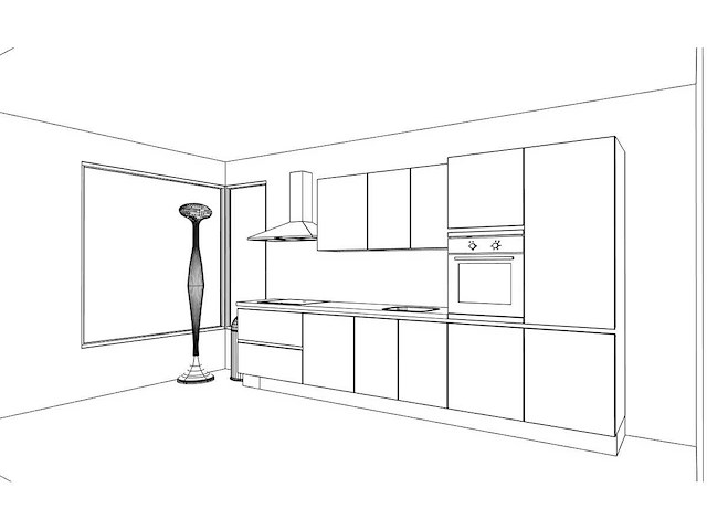 Nobilia touch alpin mat wit recht keuken - afbeelding 6 van  23