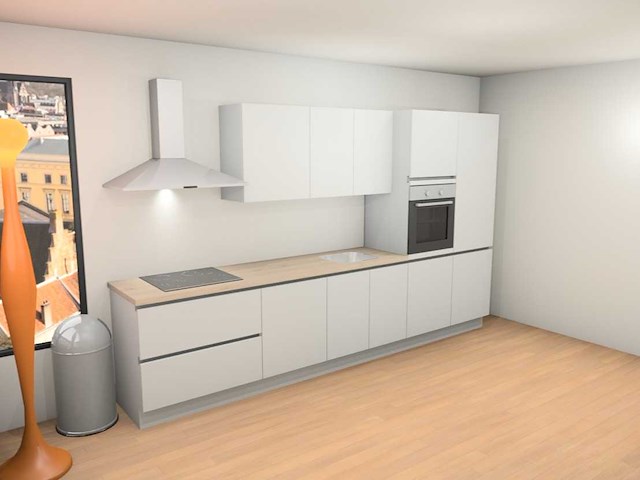 Nobilia touch alpin mat wit recht keuken - afbeelding 17 van  23