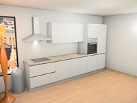 Nobilia touch alpin mat wit recht keuken - afbeelding 17 van  23