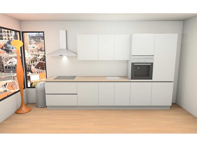 Nobilia touch alpin mat wit recht keuken - afbeelding 18 van  23