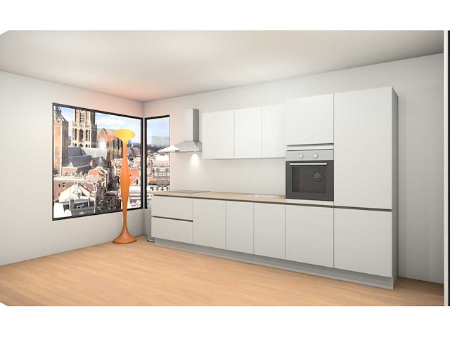 Nobilia touch alpin mat wit recht keuken - afbeelding 21 van  23