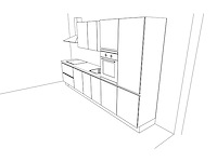 Nobilia touch alpin mat wit recht keuken - afbeelding 9 van  19