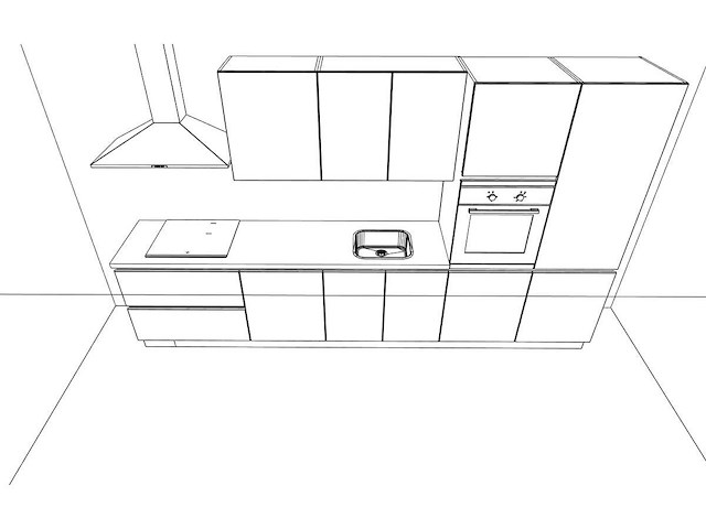 Nobilia touch alpin mat wit recht keuken - afbeelding 18 van  19