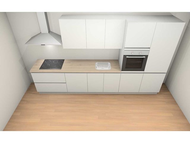 Nobilia touch alpin mat wit recht keuken - afbeelding 4 van  19