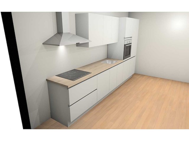 Nobilia touch alpin mat wit recht keuken - afbeelding 6 van  19