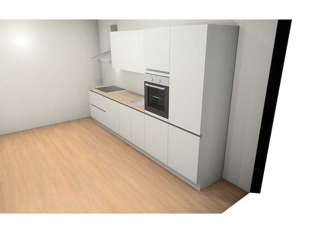 Nobilia touch alpin mat wit recht keuken - afbeelding 9 van  11