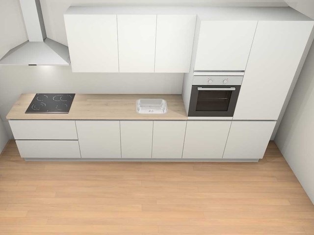 Nobilia touch alpin mat wit recht keuken - afbeelding 1 van  7