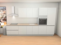 Nobilia touch alpin mat wit recht keuken