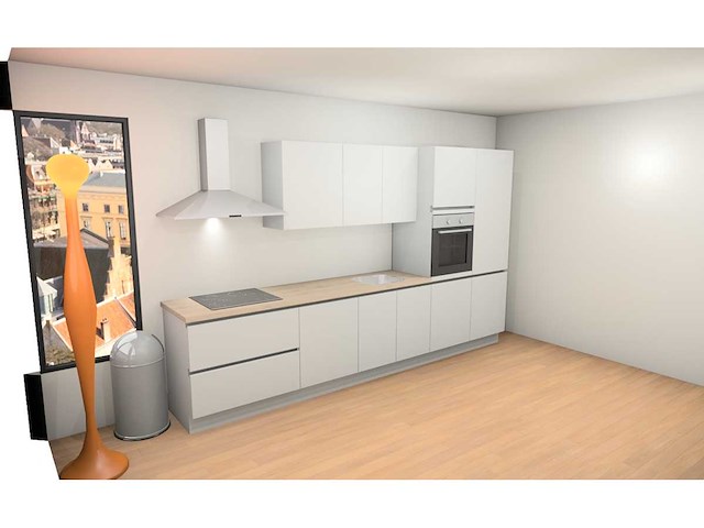 Nobilia touch alpin mat wit recht keuken - afbeelding 8 van  9