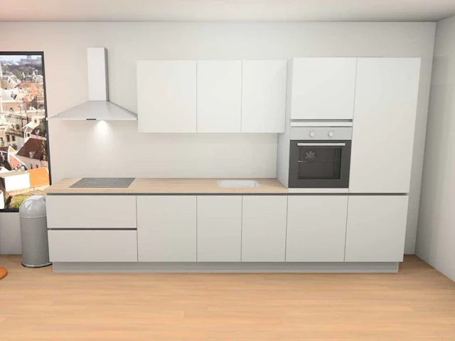 Nobilia touch alpin mat wit recht keuken - afbeelding 1 van  23