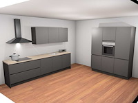 Nobilia touch schiefergrijs mat parallel keuken