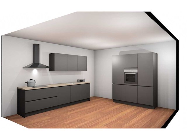 Nobilia touch schiefergrijs mat parallel keuken - afbeelding 14 van  20