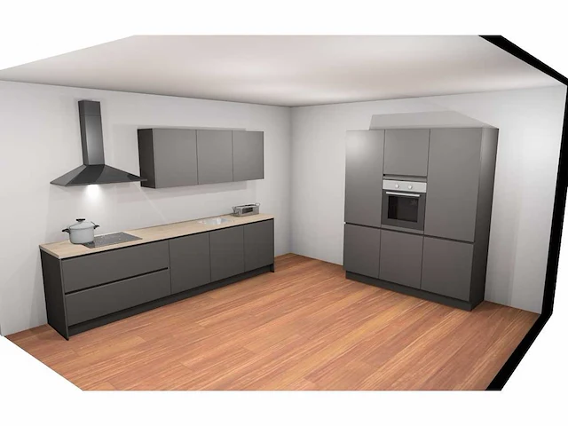 Nobilia touch schiefergrijs mat parallel keuken - afbeelding 9 van  21