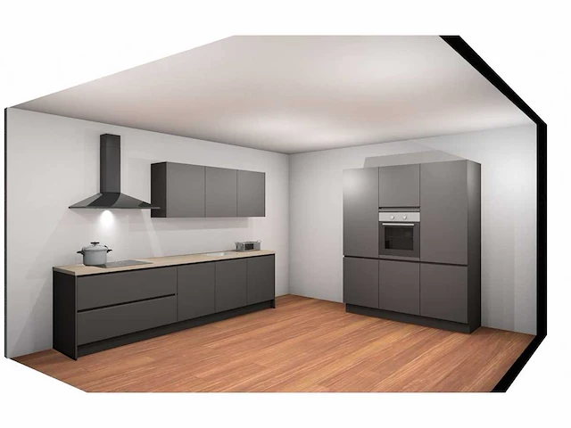 Nobilia touch schiefergrijs mat parallel keuken - afbeelding 12 van  21