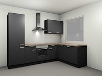 Nobilia touch supermat zwart hoek keuken - afbeelding 10 van  18