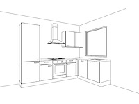 Nobilia touch supermat zwart hoek keuken - afbeelding 9 van  18