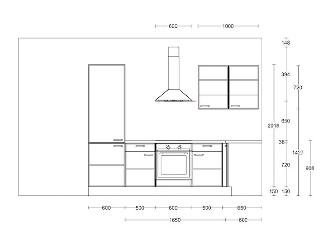 Nobilia touch supermat zwart hoek keuken - afbeelding 1 van  15