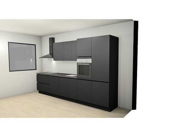 Nobilia touch zwart mat lak recht keuken - afbeelding 12 van  13