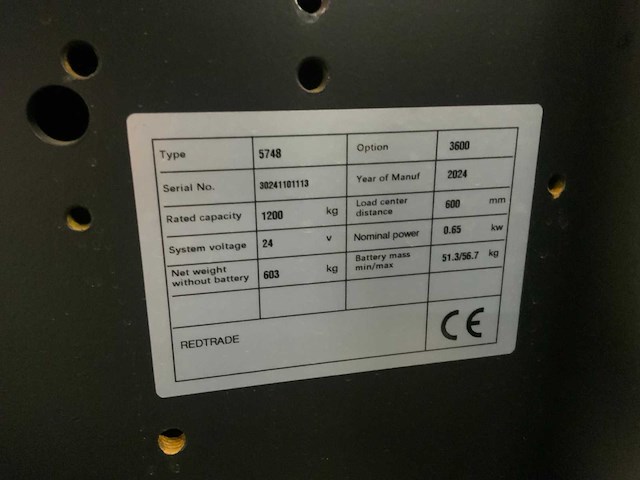 Noblelift - pse12b36 - stapelaar 3.6m - afbeelding 9 van  11