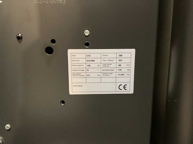 Noblelift 2,9 m elektrische stapelaar - afbeelding 27 van  43