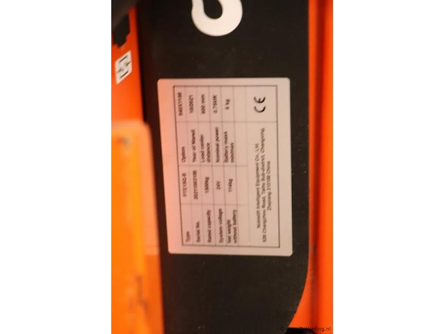 Noblelift atom elektrische pallettruck pte15q2-b jb0605208fp20ldh - afbeelding 10 van  12