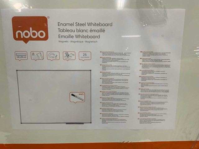 Nobo enamel steel whiteboards en flipovers (5x) - afbeelding 4 van  4
