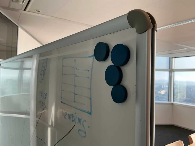 Nobo magnetisch verrijdbaar whiteboard - afbeelding 4 van  5
