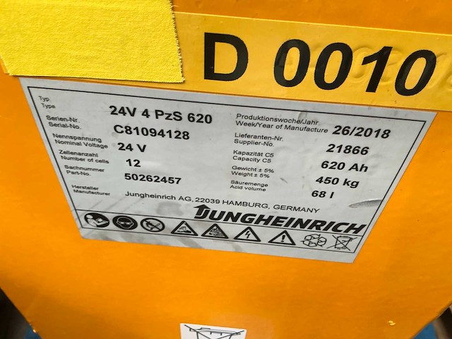 Nog steeds 24v 4pzs620 batterij - afbeelding 1 van  2