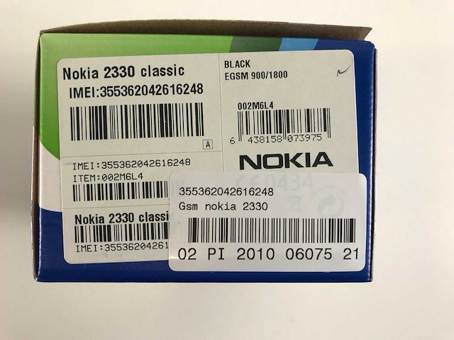 Nokia (2330) classic silver black mobile phones (new) (6x) - afbeelding 9 van  9