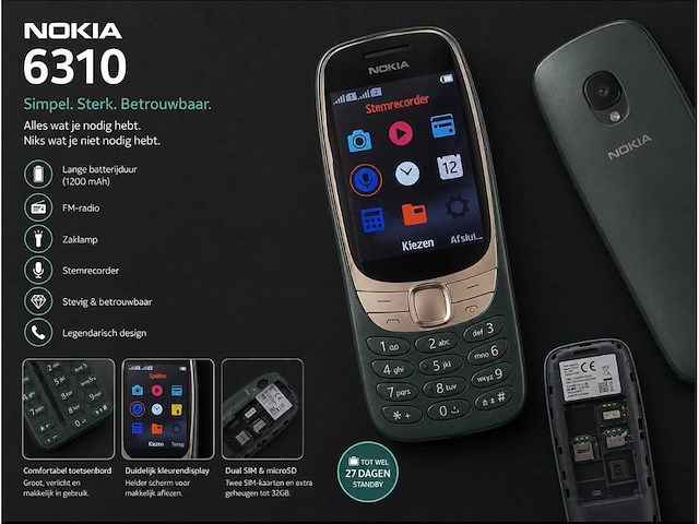 Nokia 6310 mobiele telefoon (20x) - afbeelding 1 van  1