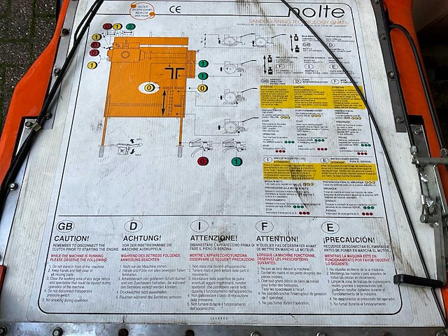 Nolte bc1000 zandreiniger / strandreiniger - afbeelding 8 van  9