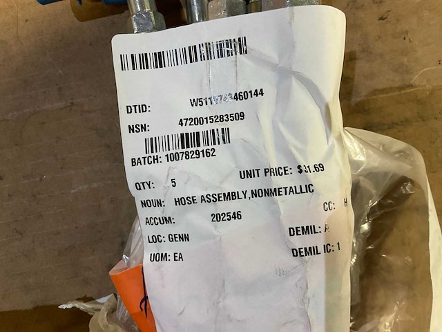 Nonmetallic hose assembly (5x) - afbeelding 4 van  4