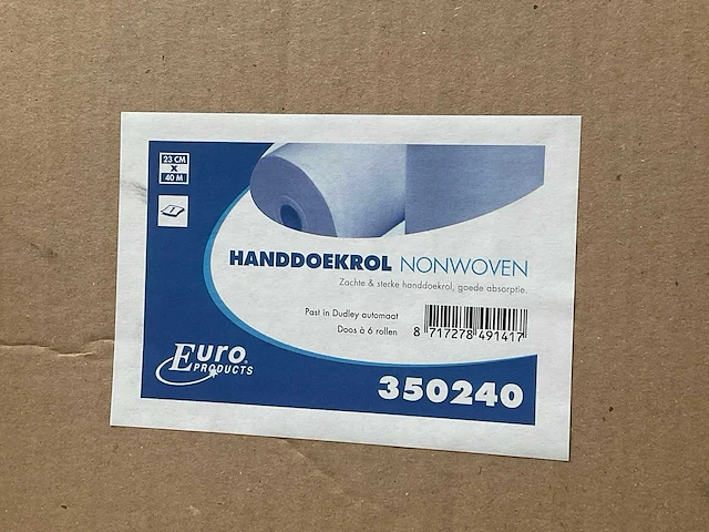 Nonwoven 40mtr x 23cm doos á 12 stuks handdoekrol (2x) - afbeelding 1 van  2