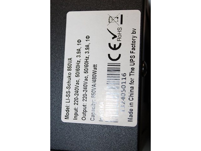 Noodaccu nn type li-ss-schuko 850va. - afbeelding 2 van  2