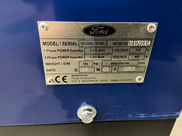 Noodstroom aggregaat, ford, fdt 10200 7,9kva, 2026 - afbeelding 16 van  18