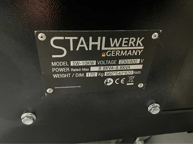 Noodstroom aggregaat stahlwerk, sw-10 10 kva, bouwjaar 2026 - afbeelding 7 van  22