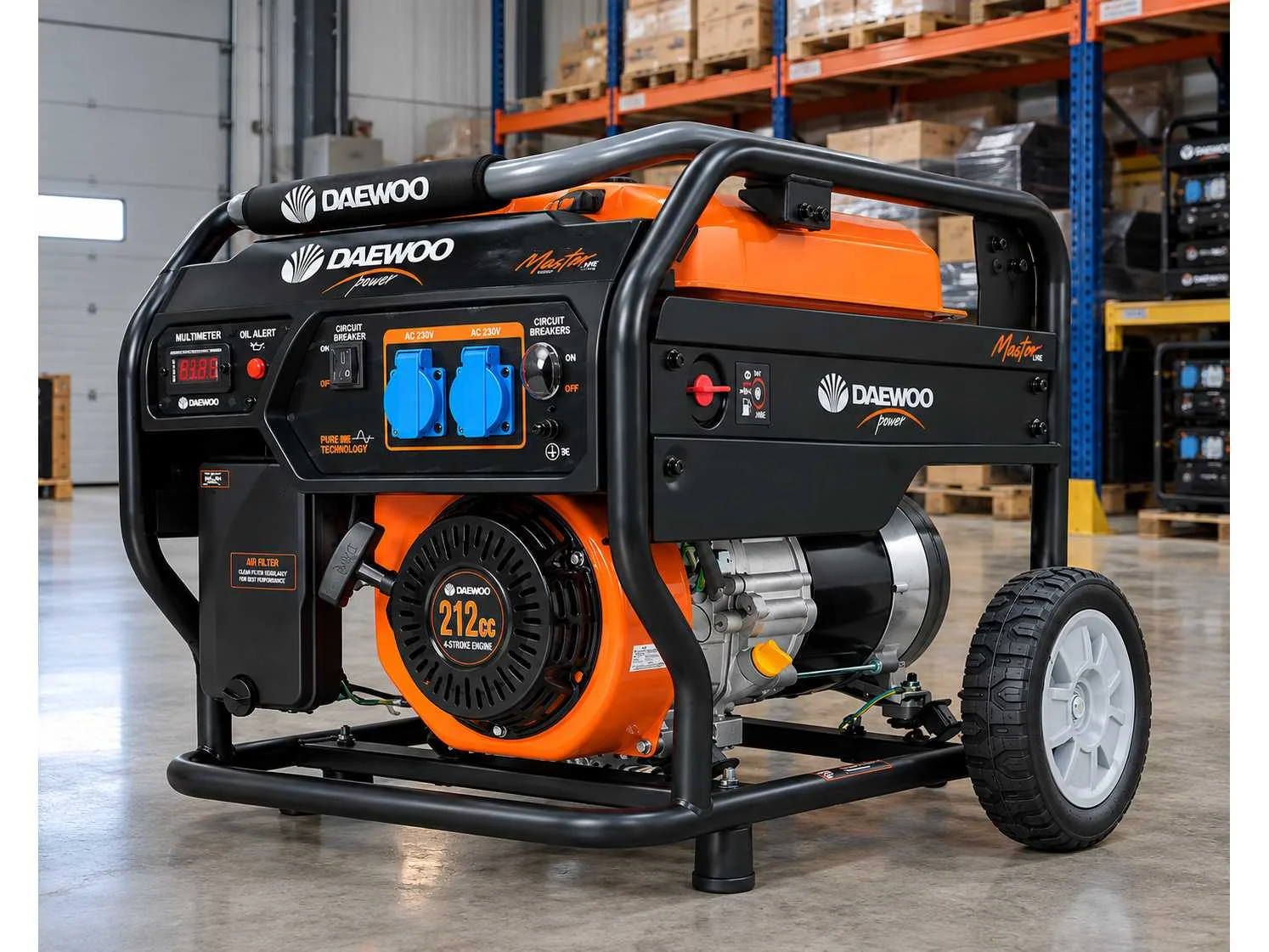 Noodstroomaggregaten, stroomgeneratoren, en dieseltanks