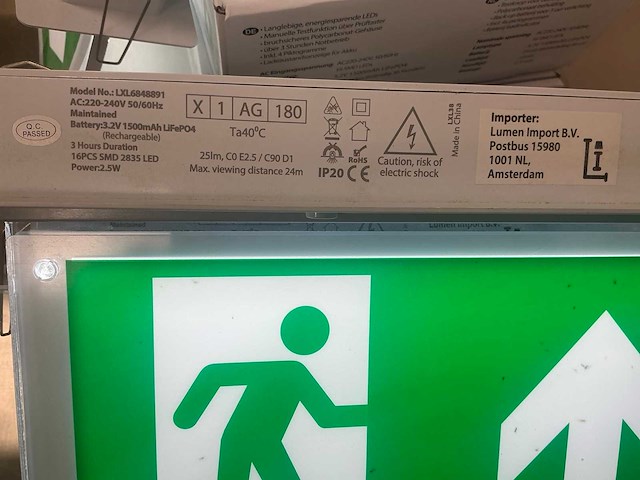 Noodverlichting (8x) - afbeelding 3 van  3