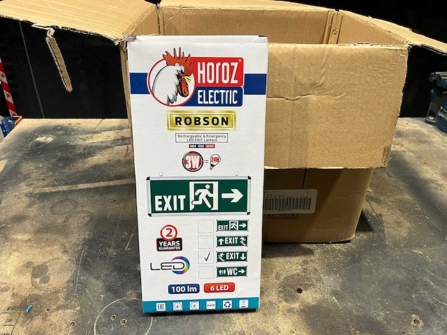 Noodverlichting uitgangsweg noodverlichting (10x) - afbeelding 1 van  2