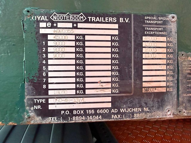 Nooteboom osd-48 uitschuifbare dieplader met tussentafel - afbeelding 15 van  22