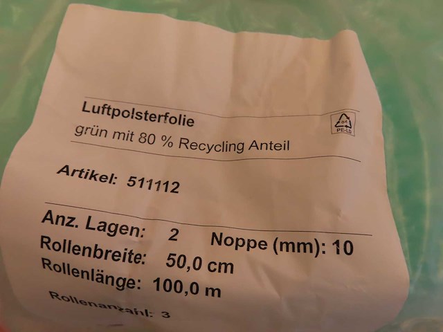 Noppenfolie (2x) - afbeelding 2 van  2
