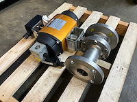 Norbro roestvrij staal afsluiter 1.4408 met actuator (4x) - afbeelding 2 van  7