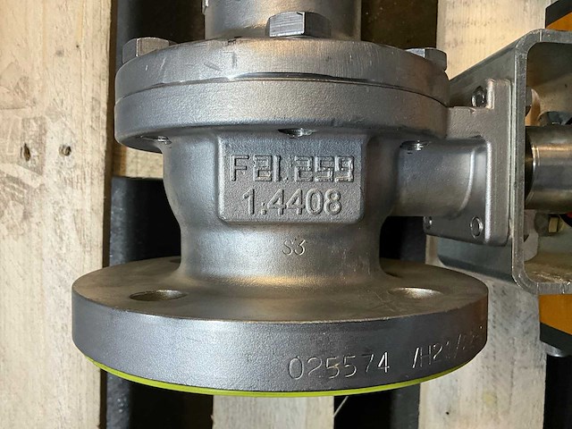 Norbro roestvrij staal afsluiter 1.4408 met actuator (4x) - afbeelding 4 van  7