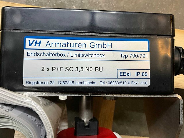 Norbro roestvrij staal afsluiter 1.4408 met actuator (4x) - afbeelding 6 van  7