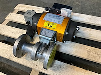 Norbro roestvrij staal afsluiter 1.4408 met actuator (4x) - afbeelding 1 van  7